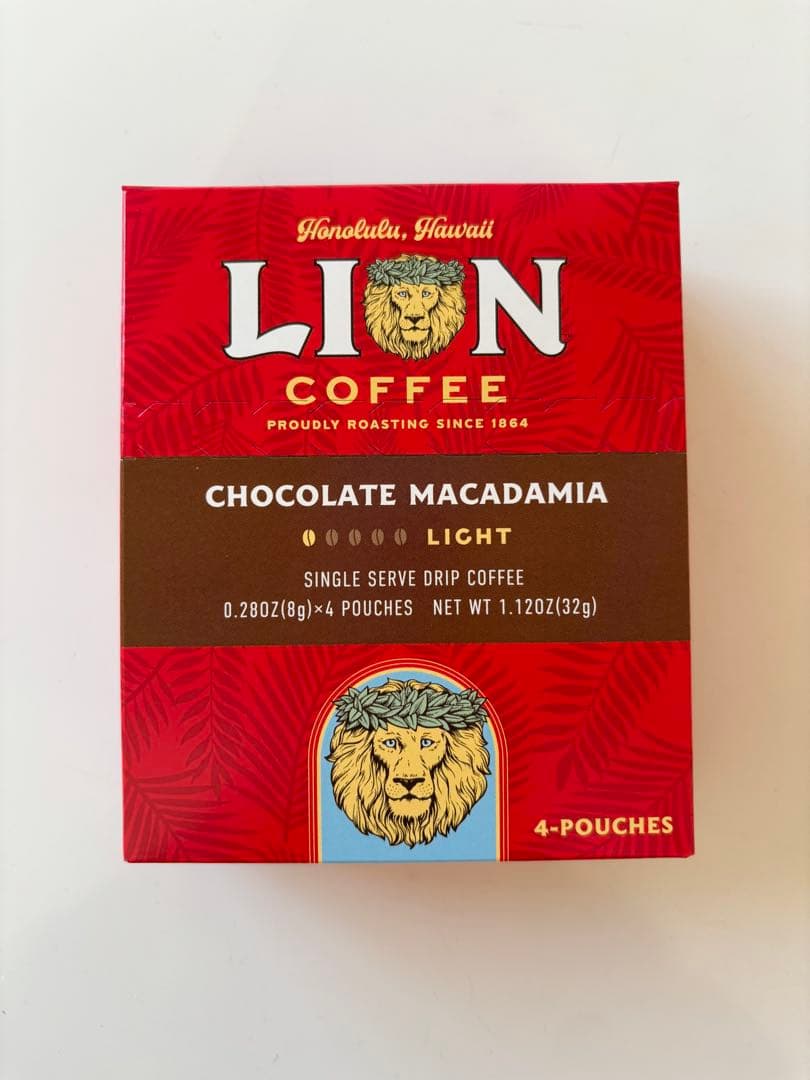 ライオンコーヒー　4袋入×36箱　バニラキャラメル & チョコレートマカダミア