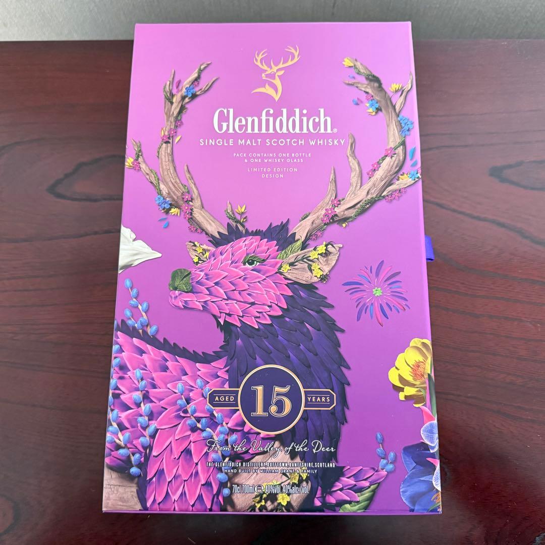 グレンフィディック 15年 ソレラリザーヴ 700ml タンブラー、箱付 1本