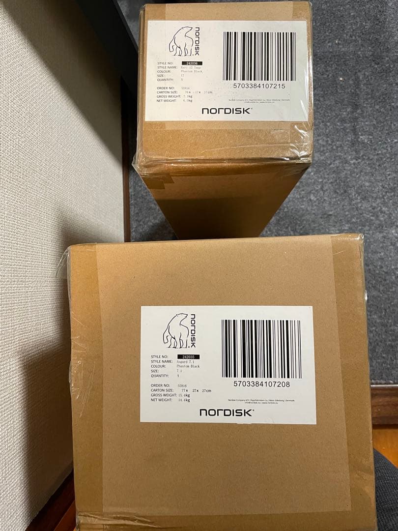 新品未開封　NORDISKファントムブラックセット