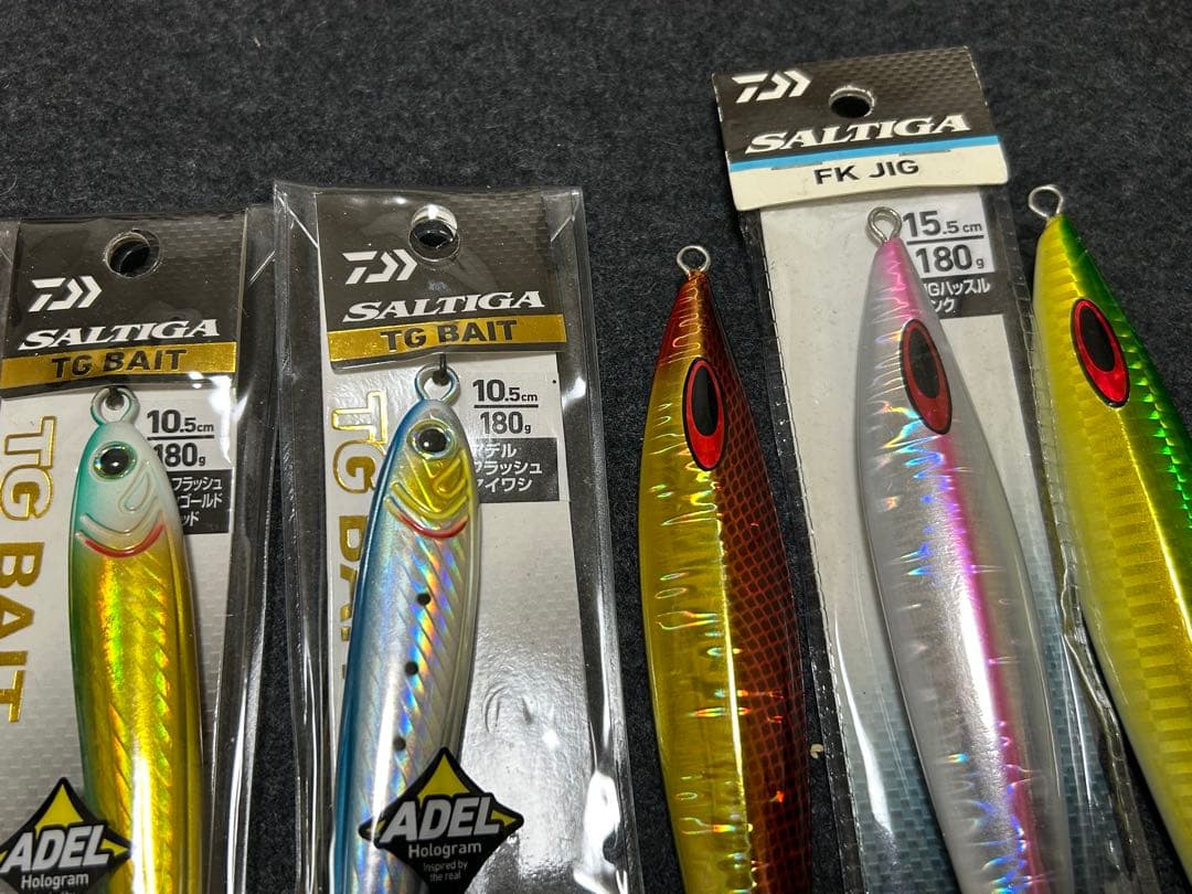⑤ダイワ TGベイト 180g 、150g、FKジグセット 取り付けフック付き！