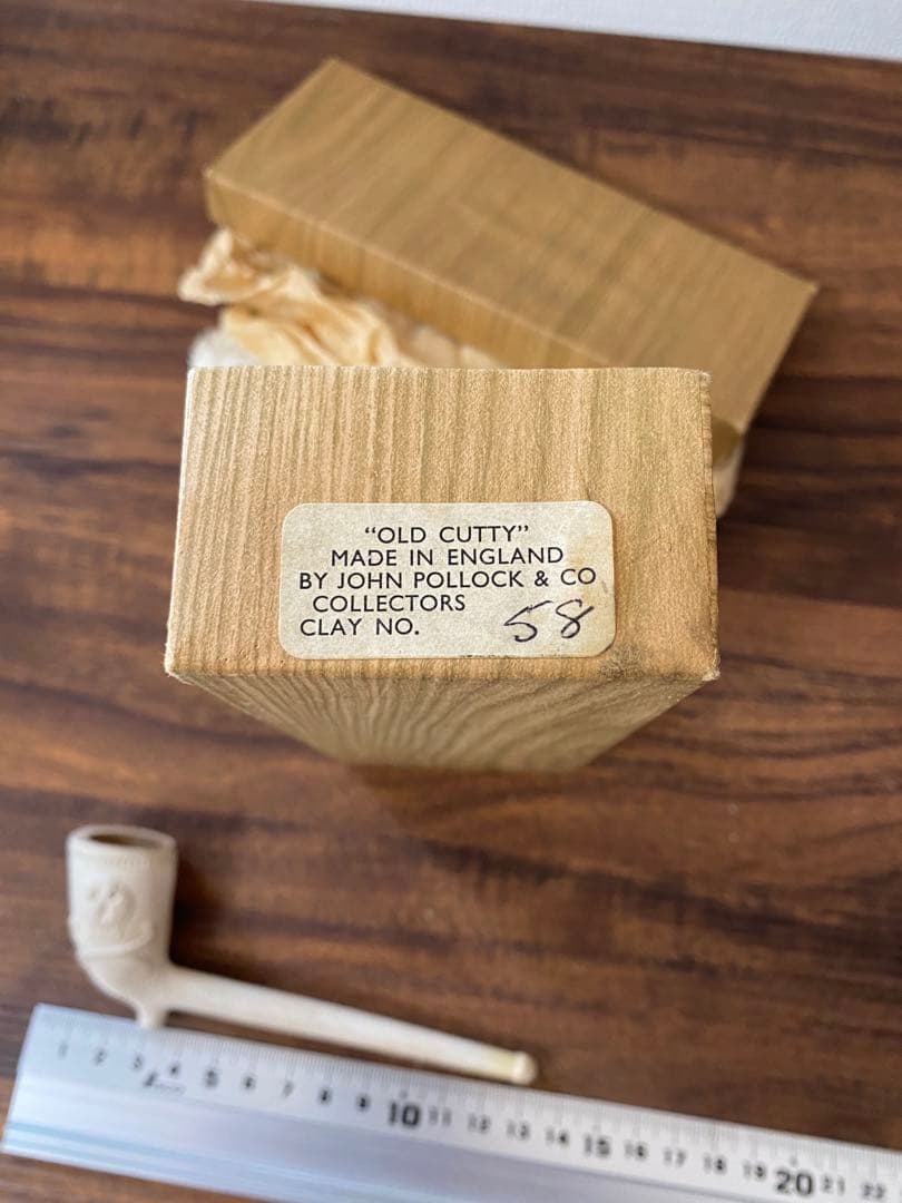 1900s'アンティークスカルパイプ 箱付き 古着 バイカー ロカビリー