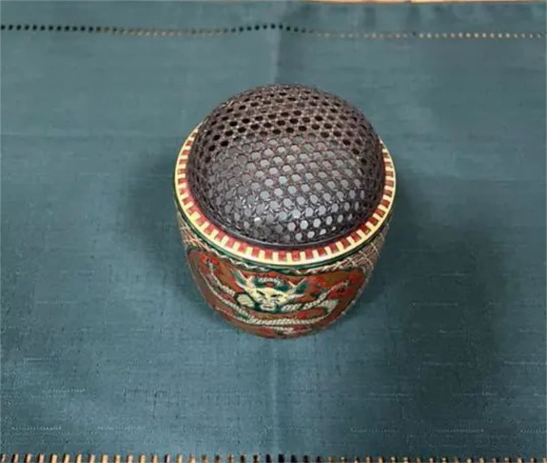 香炉　塚谷浅（竹軒）九谷焼