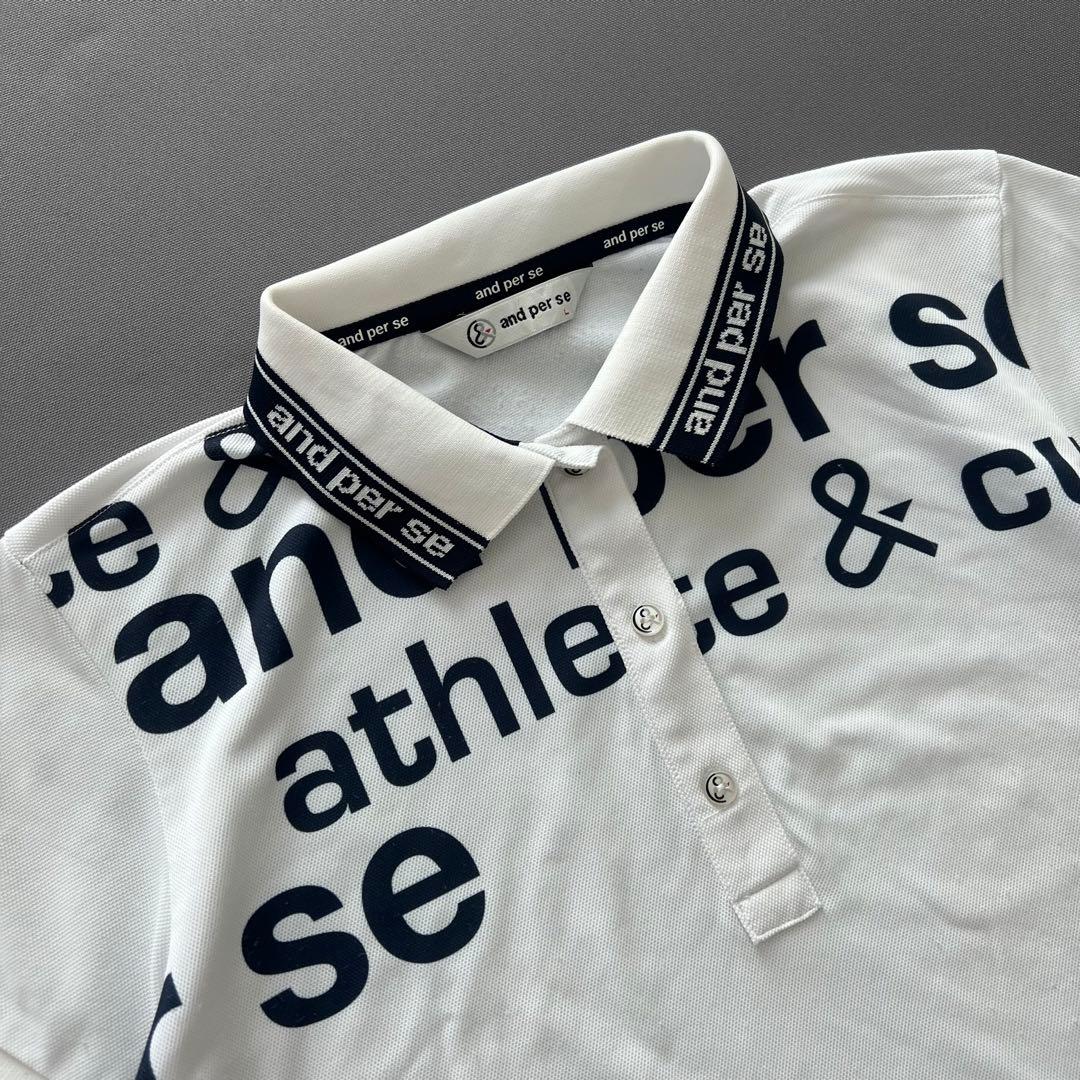 and per se アンパスィ　セットアップ　ロゴ　レディース　ゴルフ　LM