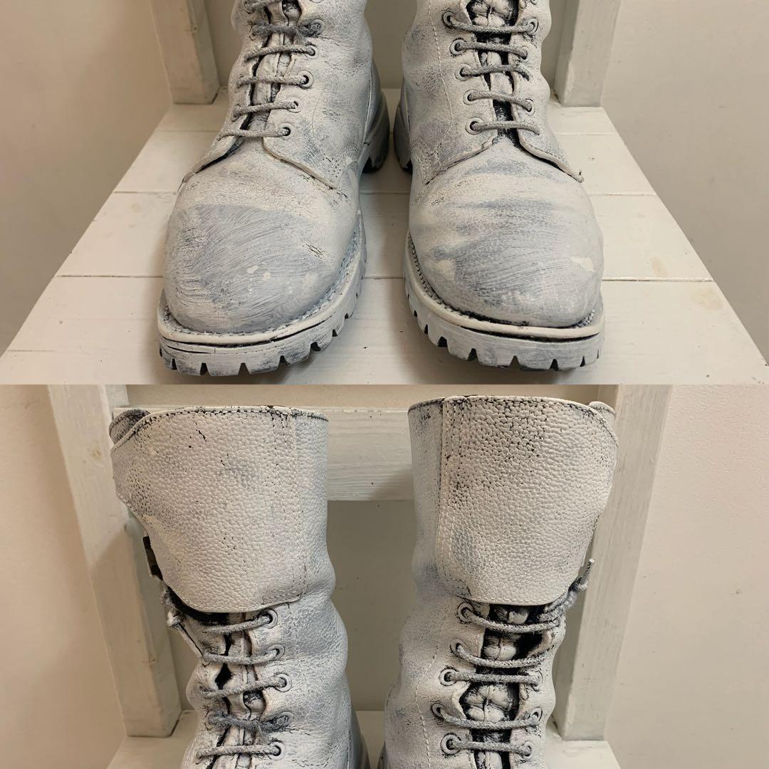 Marbot VINTAGE フランス軍 ペンキペイント ミリタリーブーツ 44