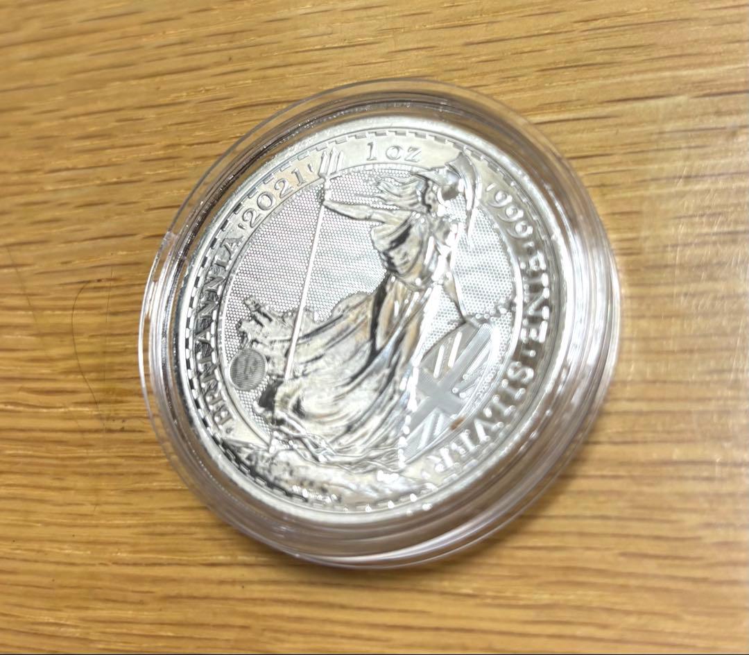 2021年 (新品) イギリス「ブリタニア」純銀 1オンス 銀貨