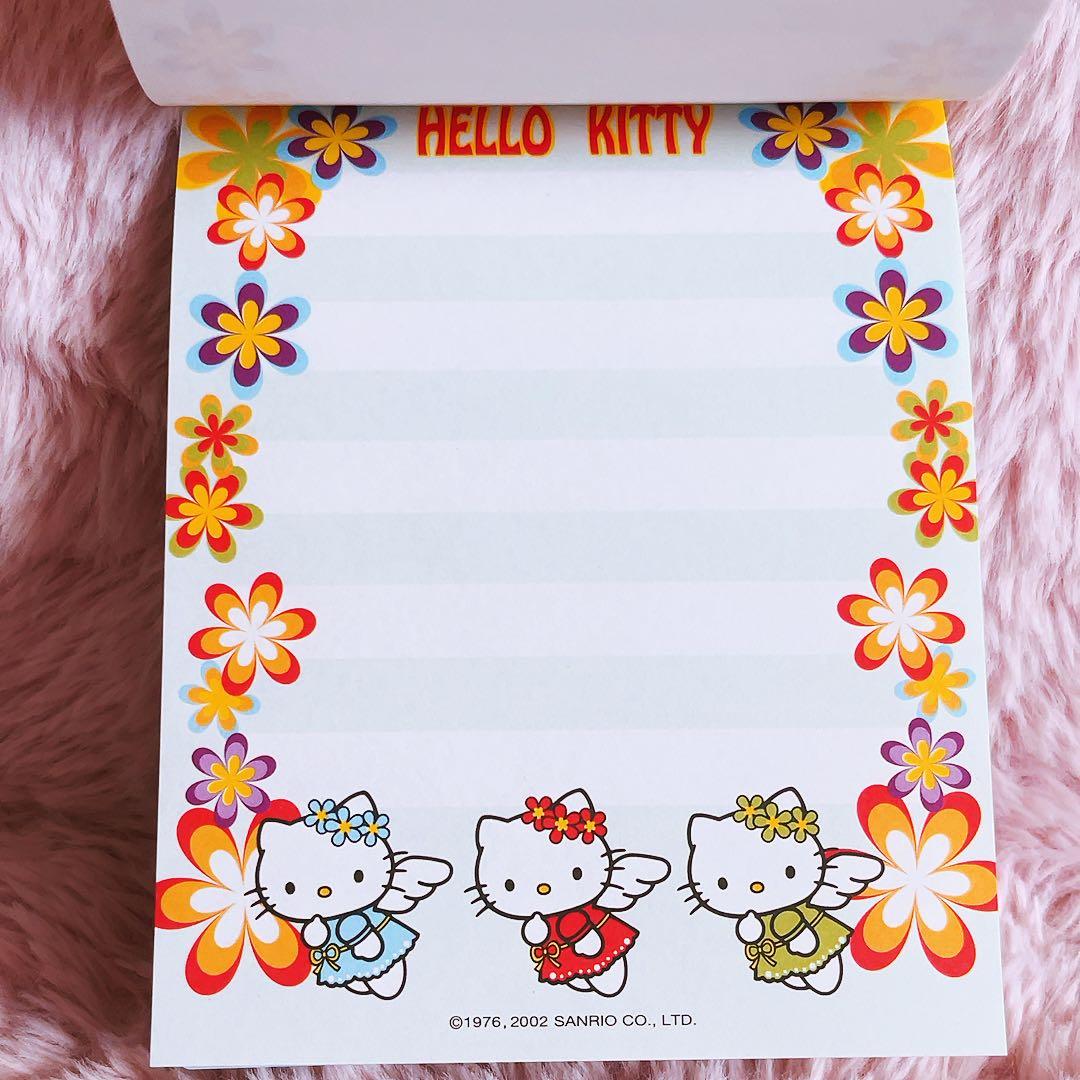 希少レア　ハローキティ　エンジェル　ポップアップメモ　カラフル　2002 レトロ