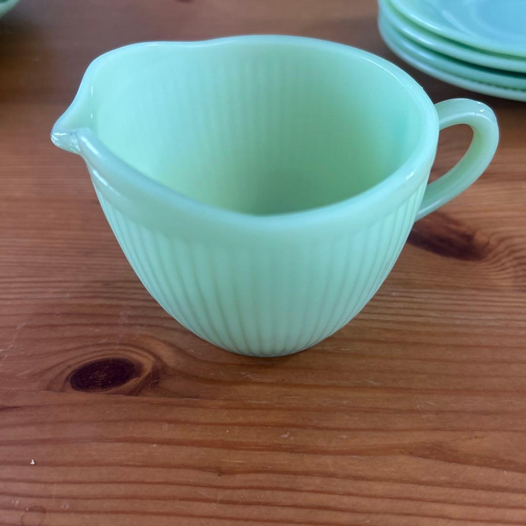 FireKing ファイヤーキング　ジェダイ　カップアンドソーサー　ミルク