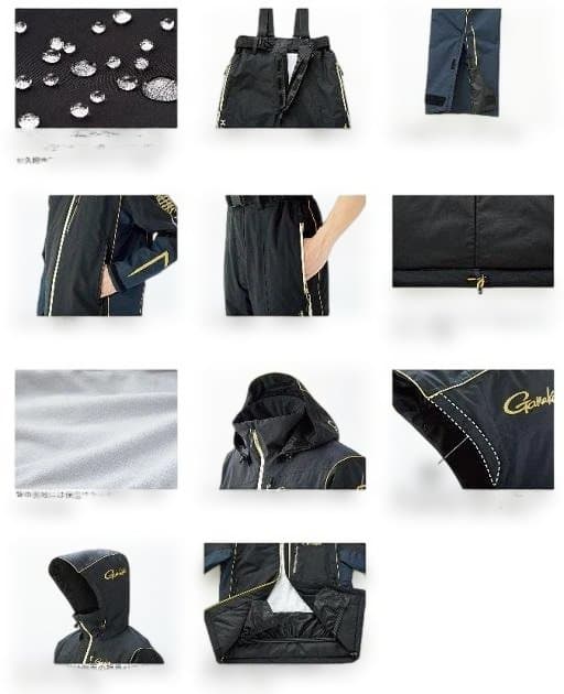 がまかつ GM-3536 LL ブラック レインスーツ 試着のみ 美品 収納袋付