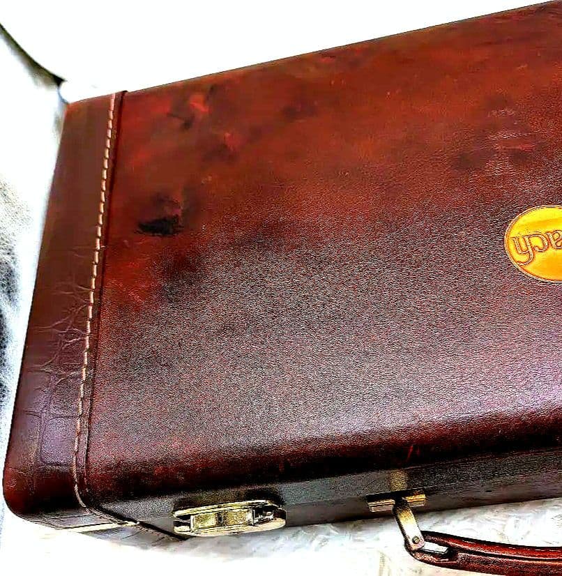 500円値下●Bach バッグ 本革風 希少トランペットシングルケース ブラウン