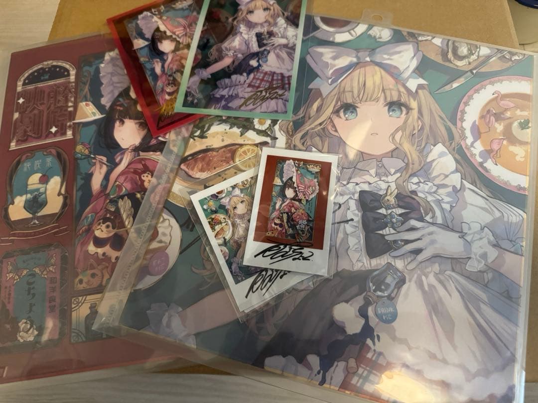 藤ちょこ　直筆サイン入り色紙　2枚＋グッズ　セット　ワンスト　イラストレーター