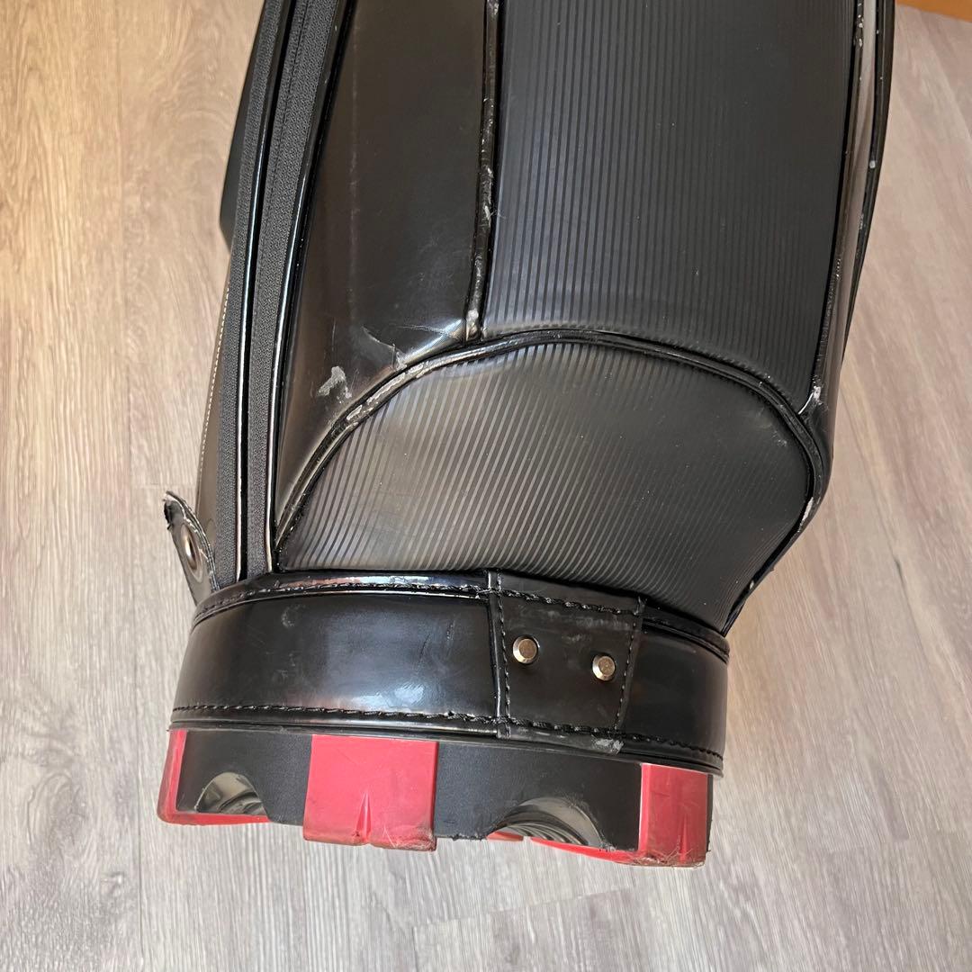 【希少】NIKE GOLF キャディバッグ 9型 ブラック×レッド