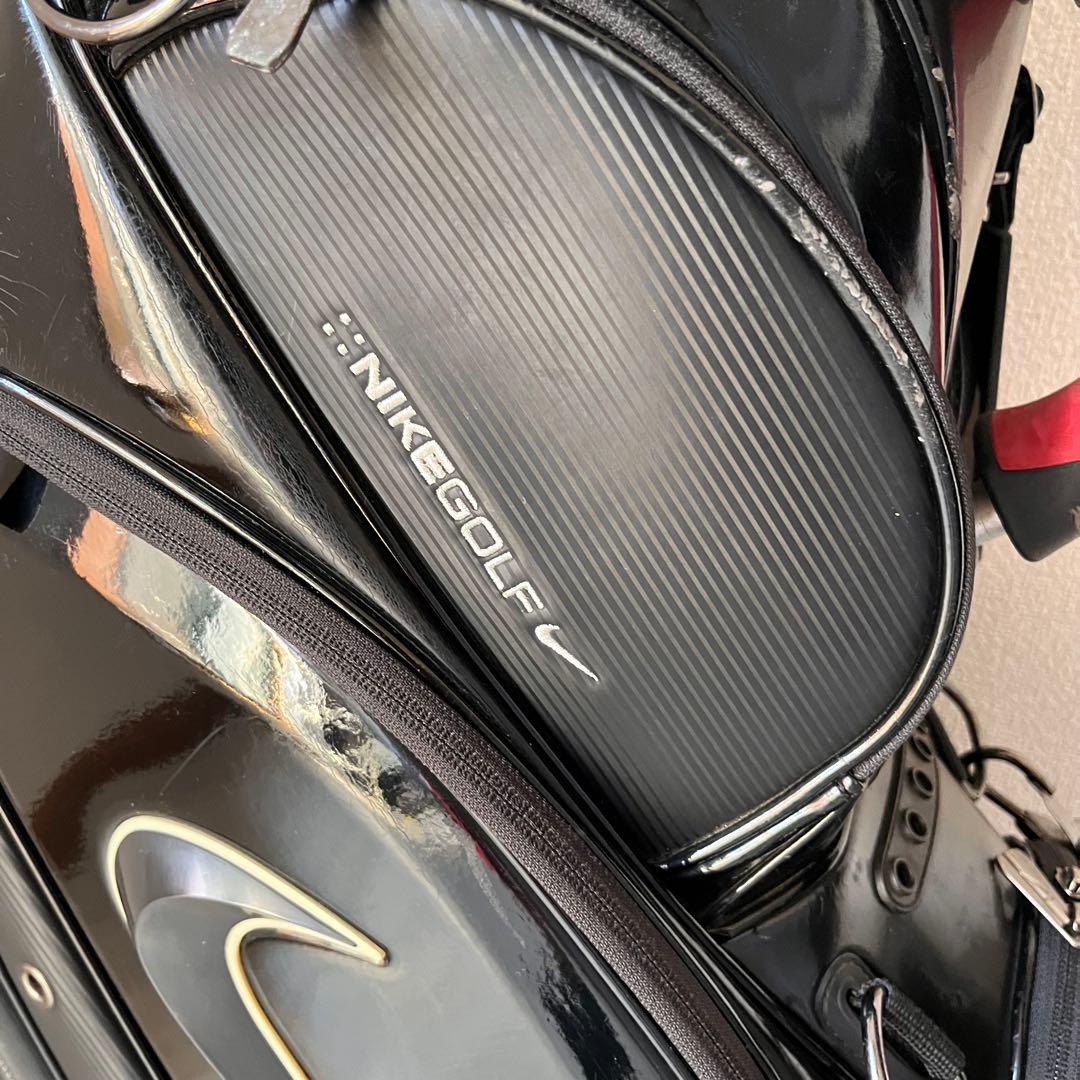 【希少】NIKE GOLF キャディバッグ 9型 ブラック×レッド