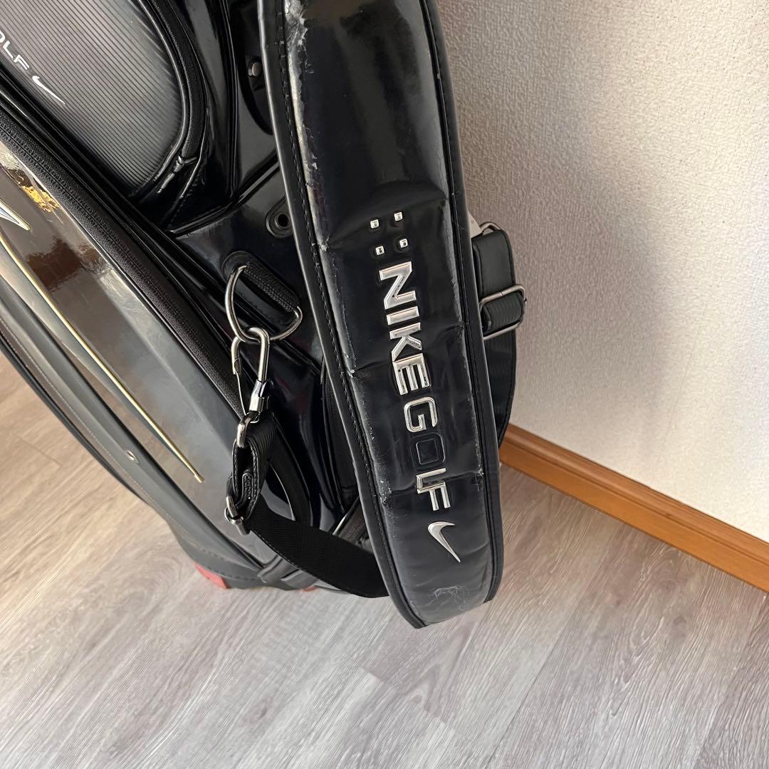 【希少】NIKE GOLF キャディバッグ 9型 ブラック×レッド