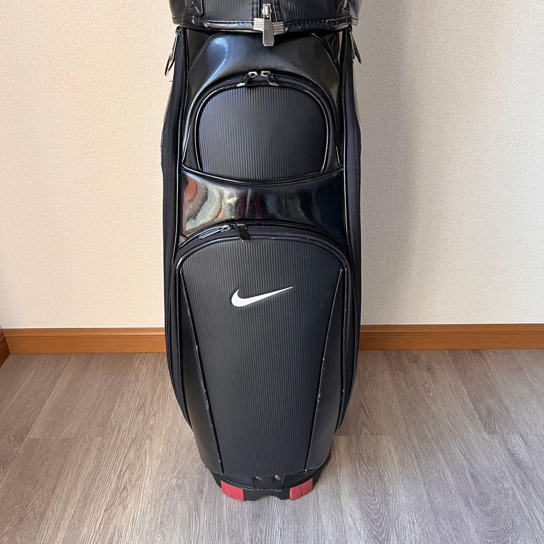【希少】NIKE GOLF キャディバッグ 9型 ブラック×レッド