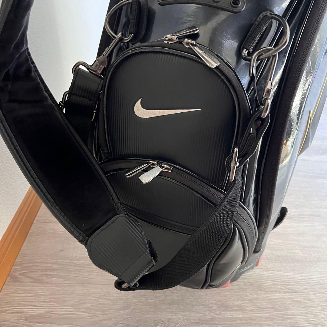 【希少】NIKE GOLF キャディバッグ 9型 ブラック×レッド