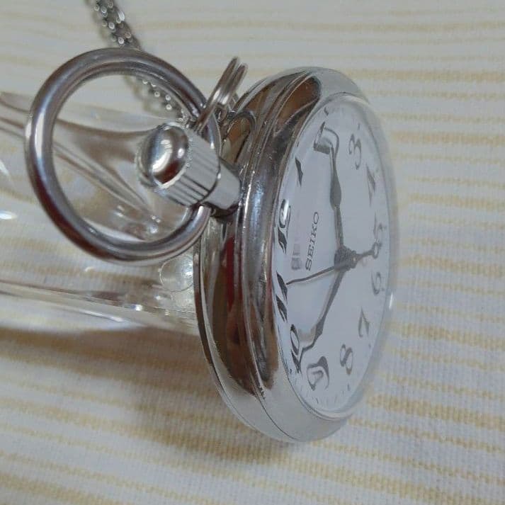 【電池交換済】SEIKO諏訪昭61年懐中時計 福知山鉄道管理局7C11−0010
