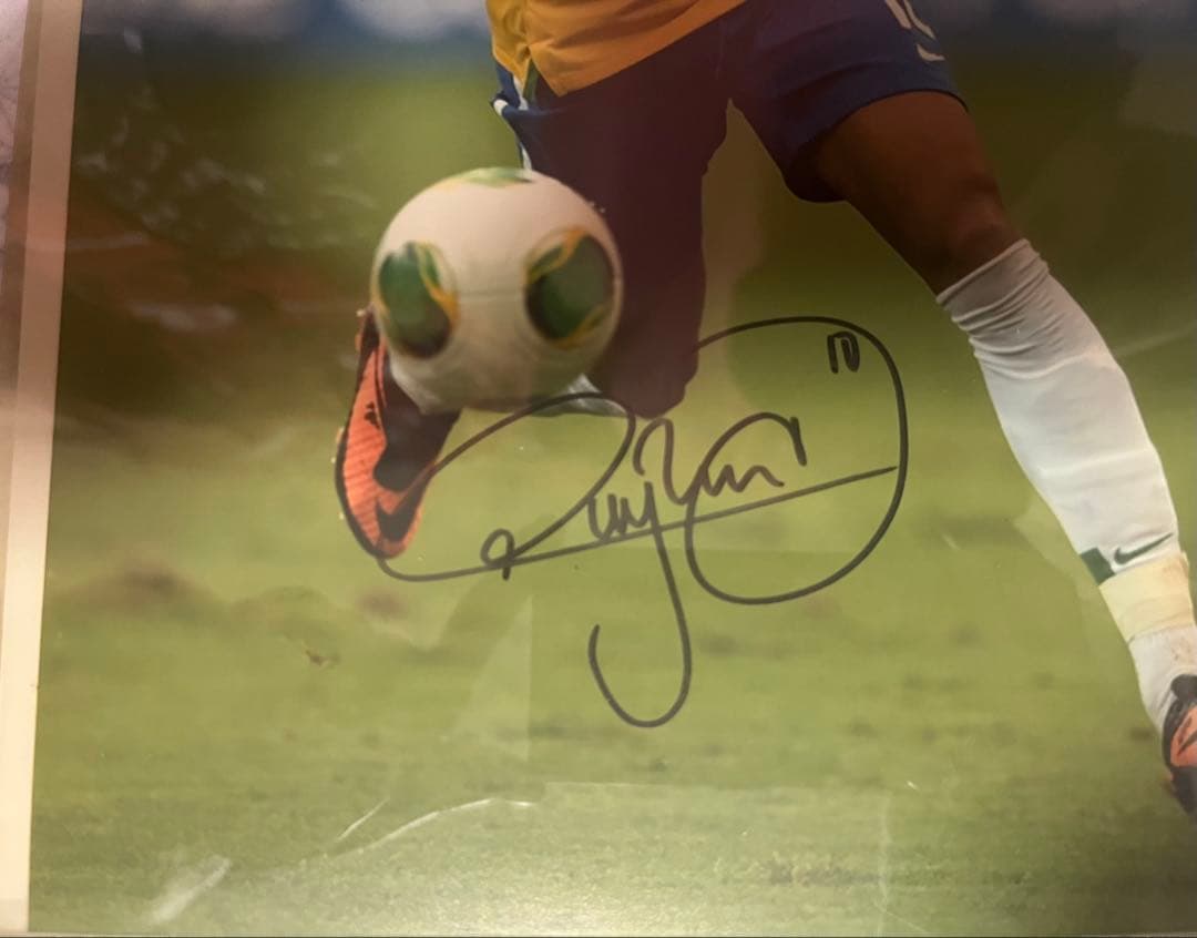 ネイマール選手　直筆サインパネル　ブラジル代表