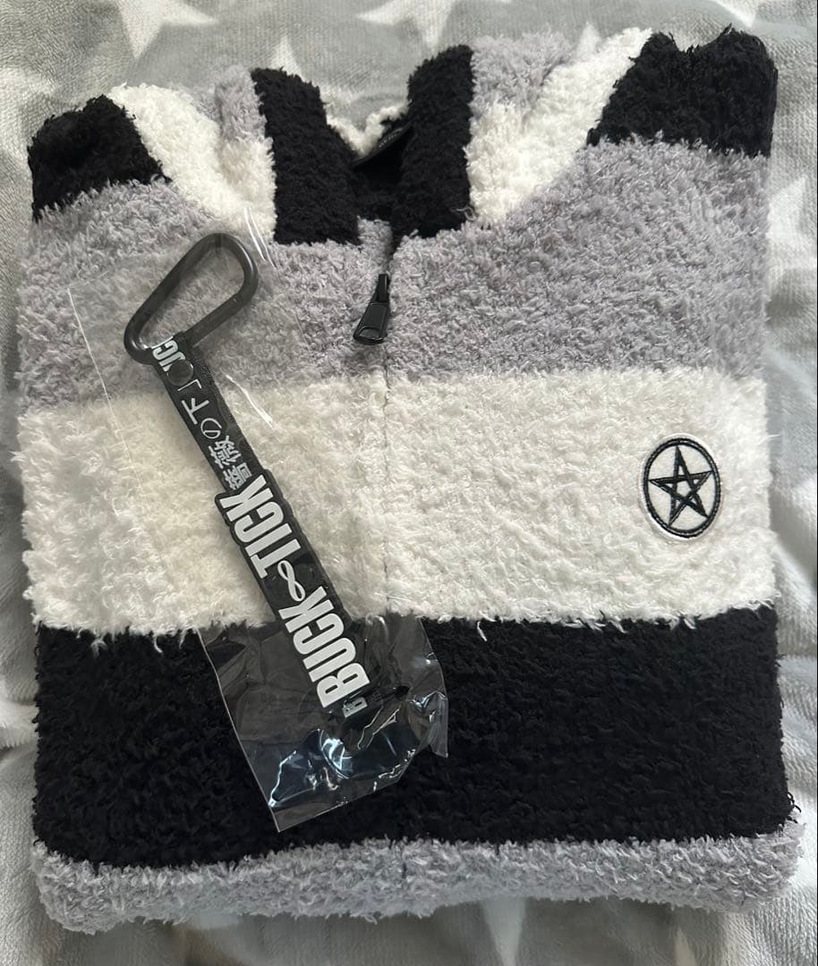 BUCK-TICK もこもこボーダーパーカー　Lサイズ　星野英彦