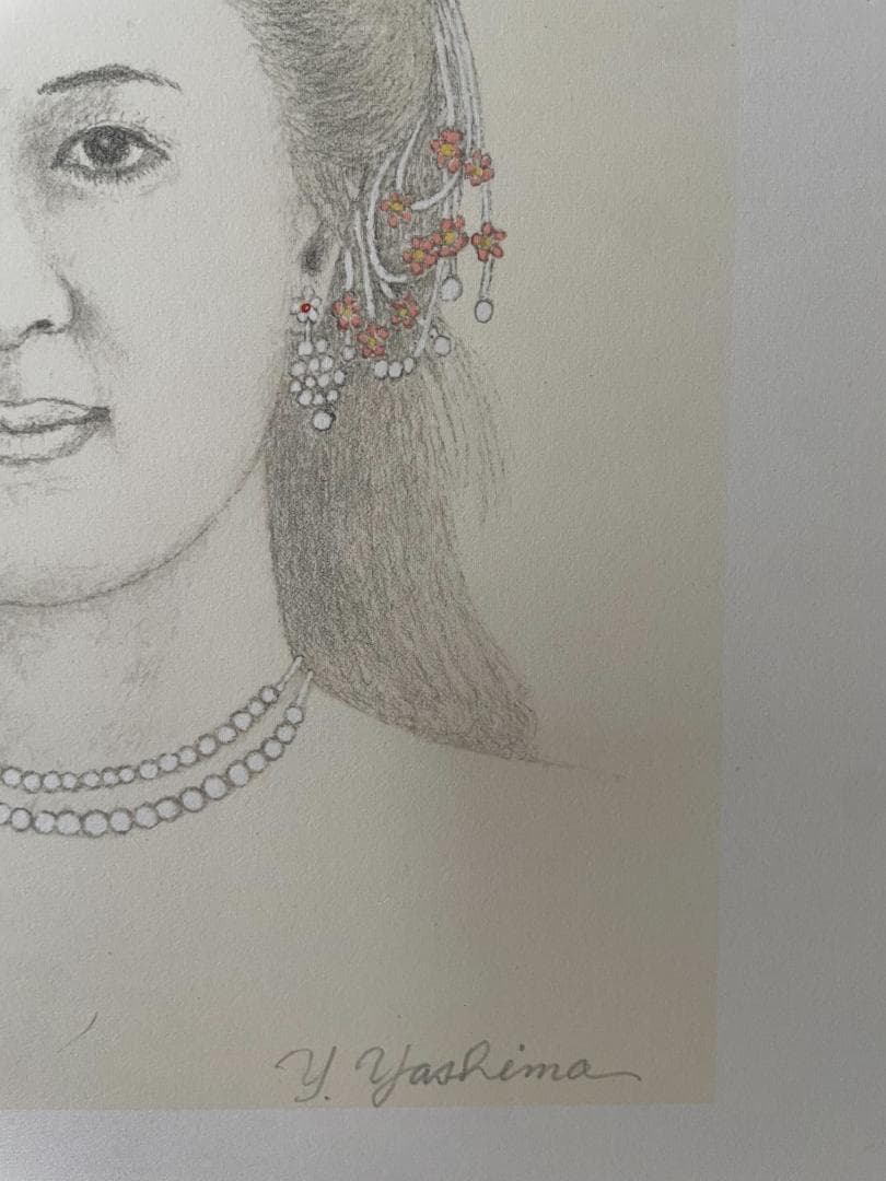 八島義郎　芸術家　宗教家　リトグラフ　版画　乙女の夢　 美品　貴重