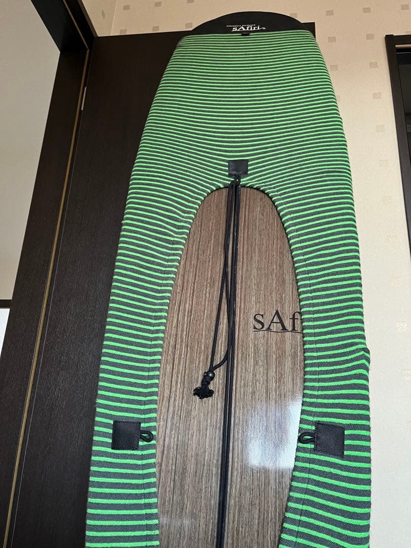 sAfiri ミッドレングスサーフボード 木目調 7フィート