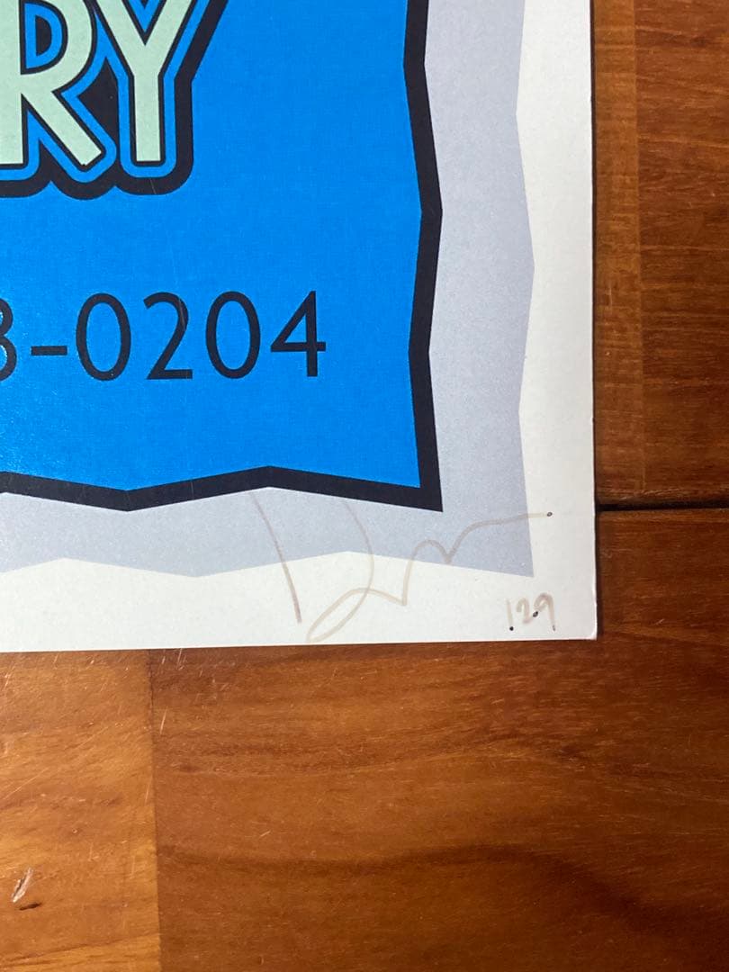 Beck ベック シルクスクリーン ポスター ダレン・グリーリッシュ直筆サイン入