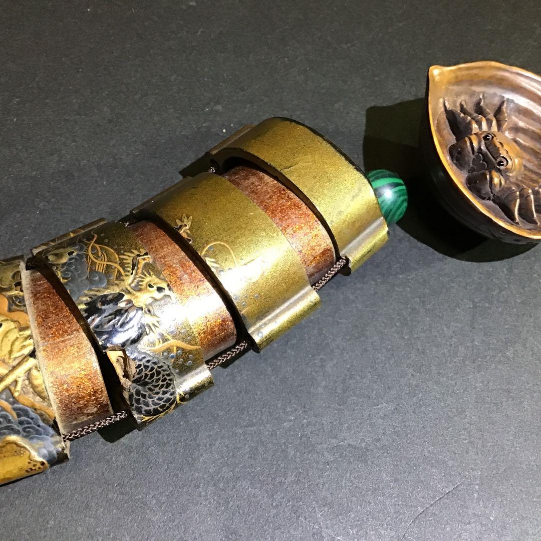 金高盛蒔絵　昇龍絵印籠　江戸期