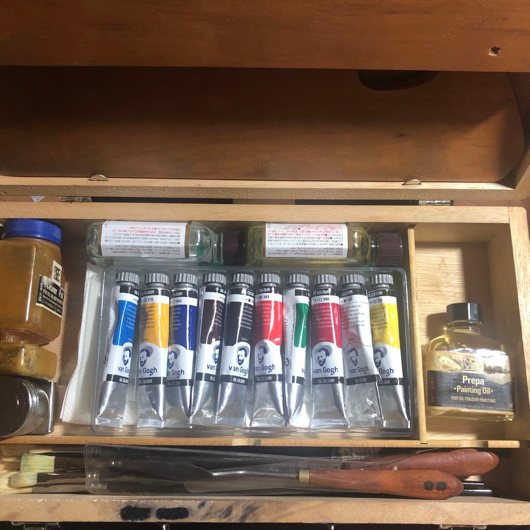 uni 色鉛筆 72色セット+ 多色の油絵具10本セット　ペインティングオイル