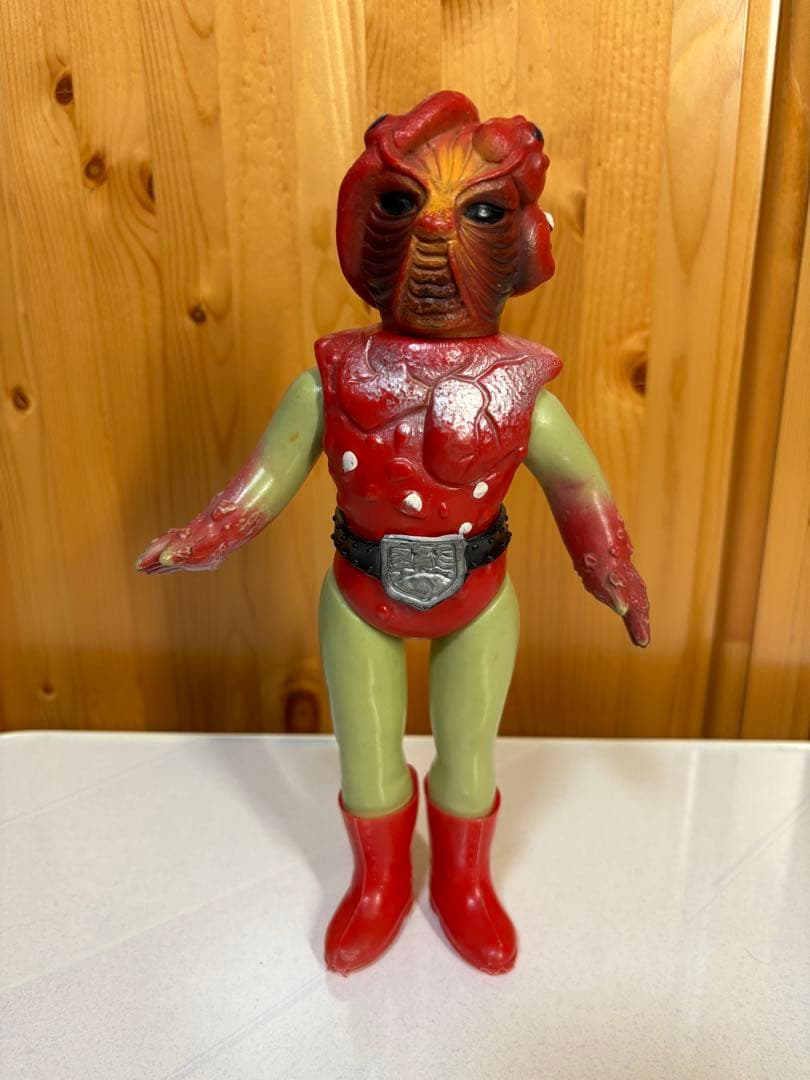 当時物 仮面ライダー 旧バンダイ キノコモルグ ソフビ レア品