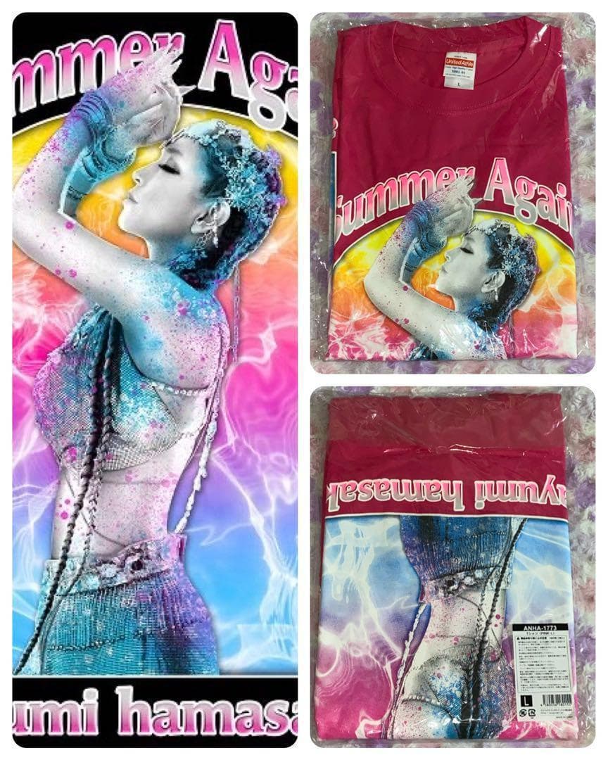 浜崎あゆみ　Tシャツ PINK　「Summer TA Party 2022」