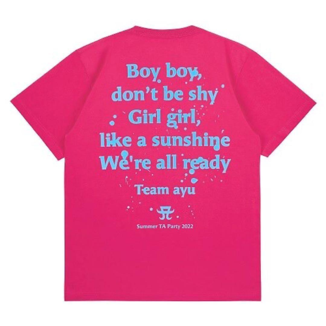 浜崎あゆみ　Tシャツ PINK　「Summer TA Party 2022」