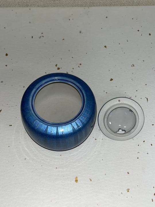 中田一於 淡青釉裏銀彩 香炉 管理N27 九谷焼 日本工芸会正会員 茶道具