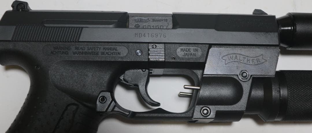 マルゼン製ABS樹脂ガスガン ワルサーＰ９９固定スライド　JASG合法品　良品