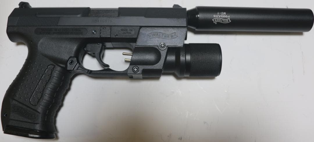 マルゼン製ABS樹脂ガスガン ワルサーＰ９９固定スライド　JASG合法品　良品