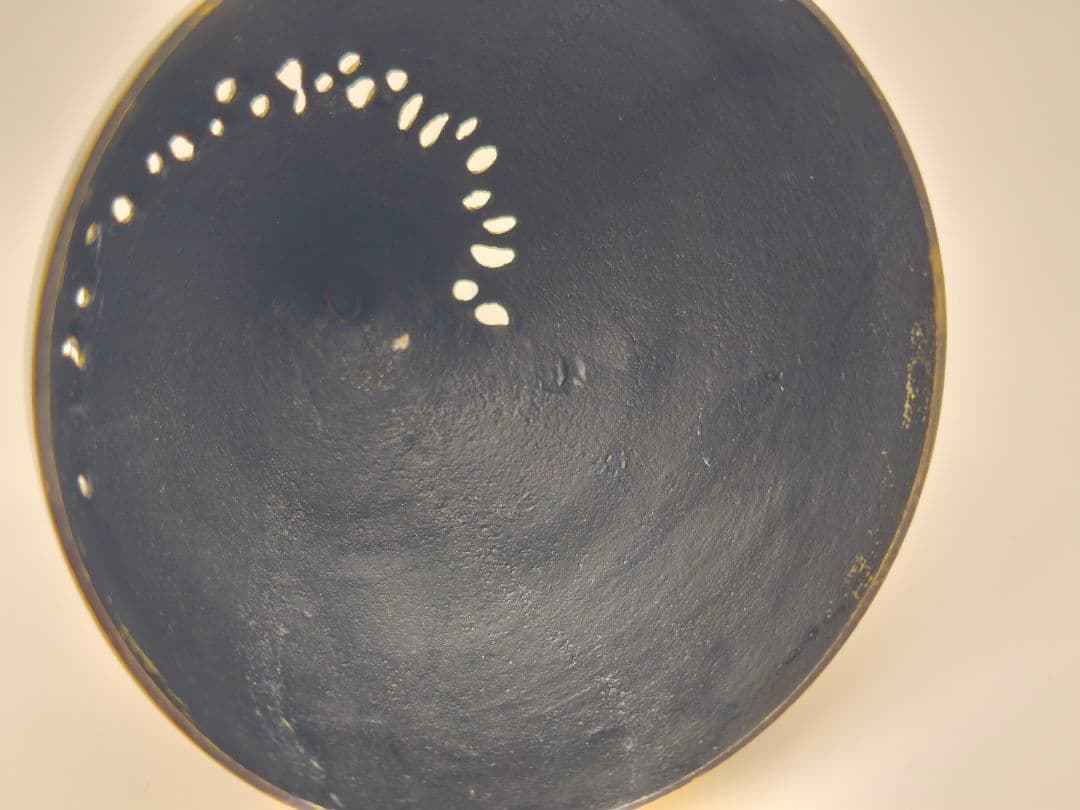 高岡銅器 透かし模様 香炉 真鍮製 金色仕上げ 工芸品 仏具 ヴィンテージ