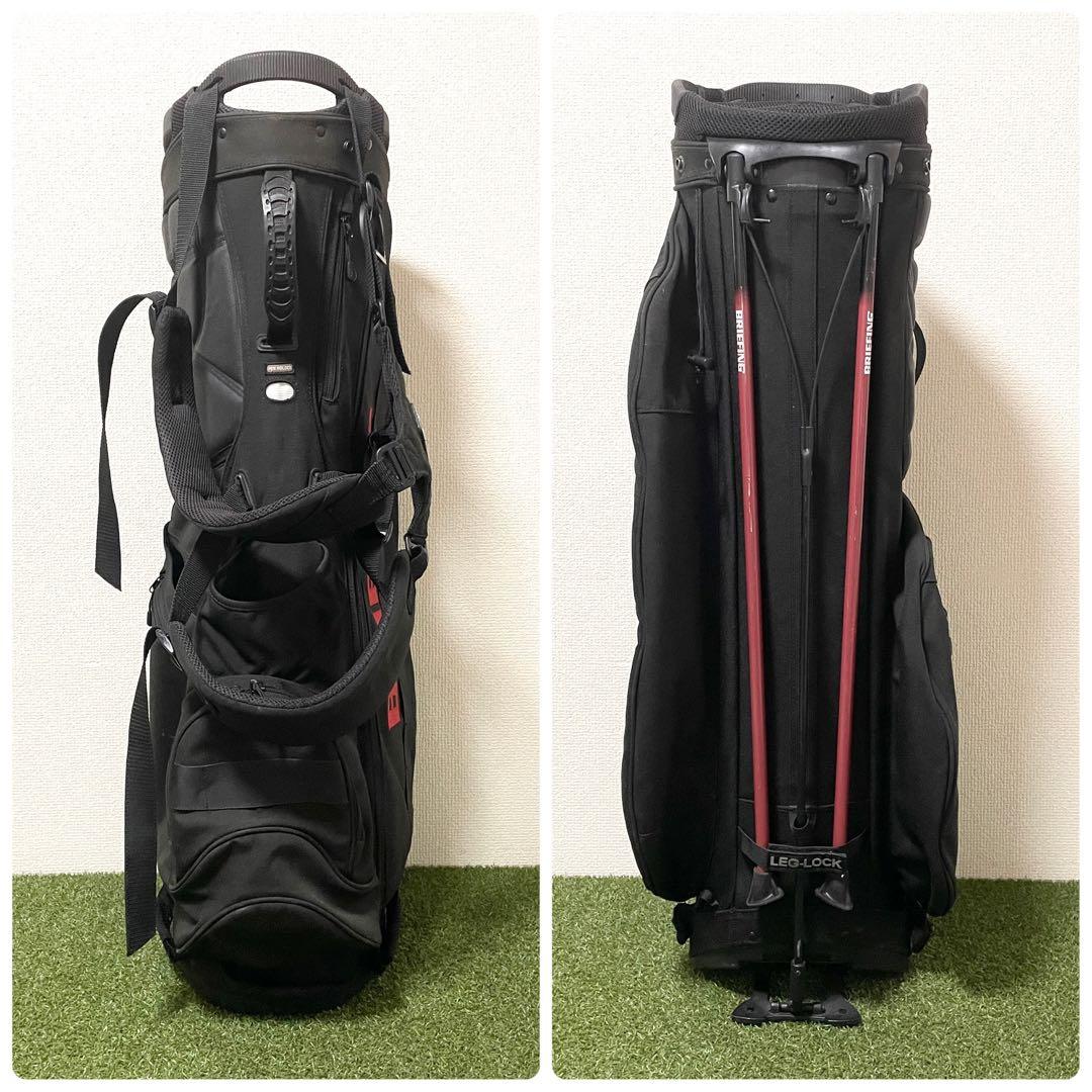 大人気！ブリーフィング　キャディバッグ　CR-2　4分割　スタンド式　軽量　黒