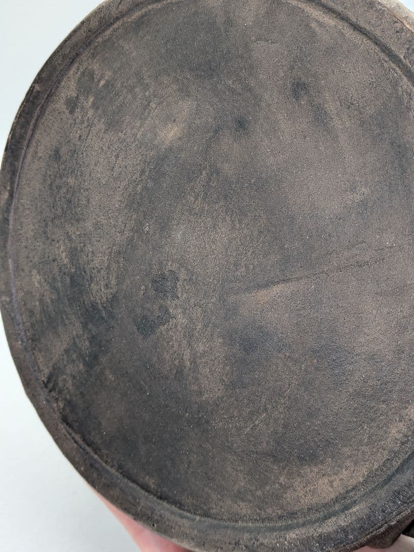 焼き締め陶 蟹彫魚籃型水指 抹茶道具 茶器 水差 容器 ビク 藤籠 竹籠 魚籠