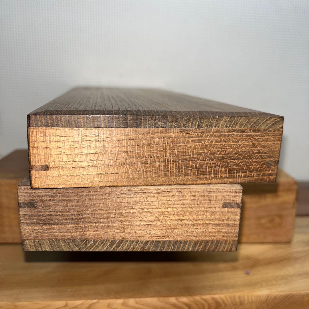 ⭕️雨端硯　長方研　未使用に近い美品　27cm超え　雨端石紋綺麗