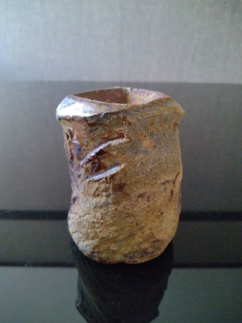 【備前焼 湯呑】焼酎カップにも／共箱付き／伝統工芸士 森本 桂／送料込み！