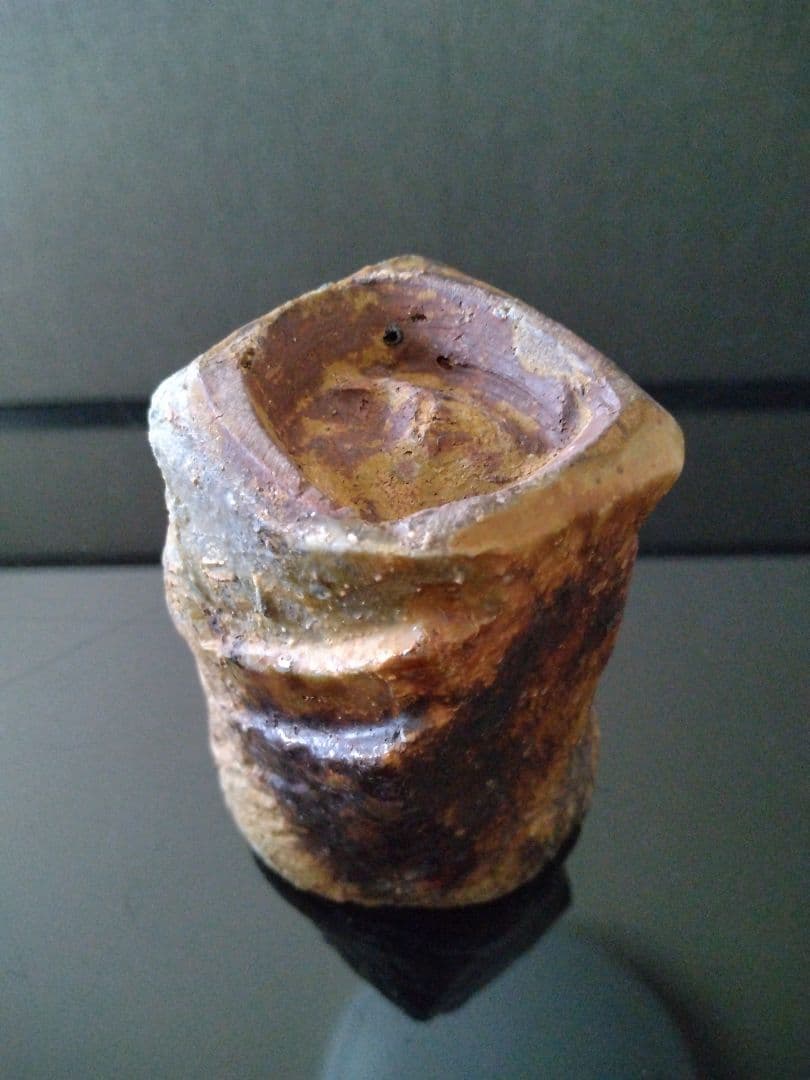 【備前焼 湯呑】焼酎カップにも／共箱付き／伝統工芸士 森本 桂／送料込み！