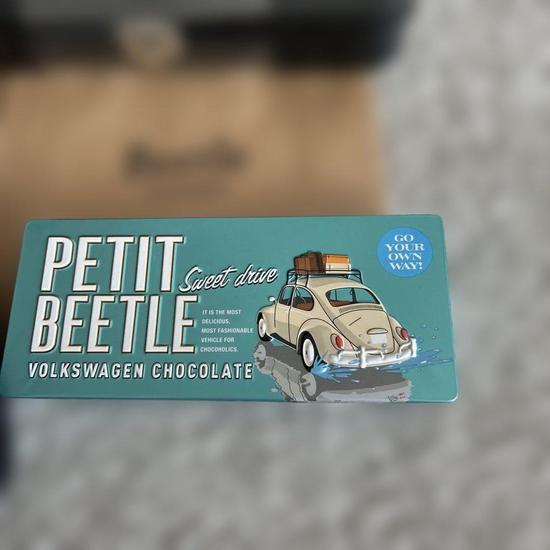 モロゾフ✖️ビートル☆トラベル　プチ　ラブ　スチールコンテナ　チョコ 2026
