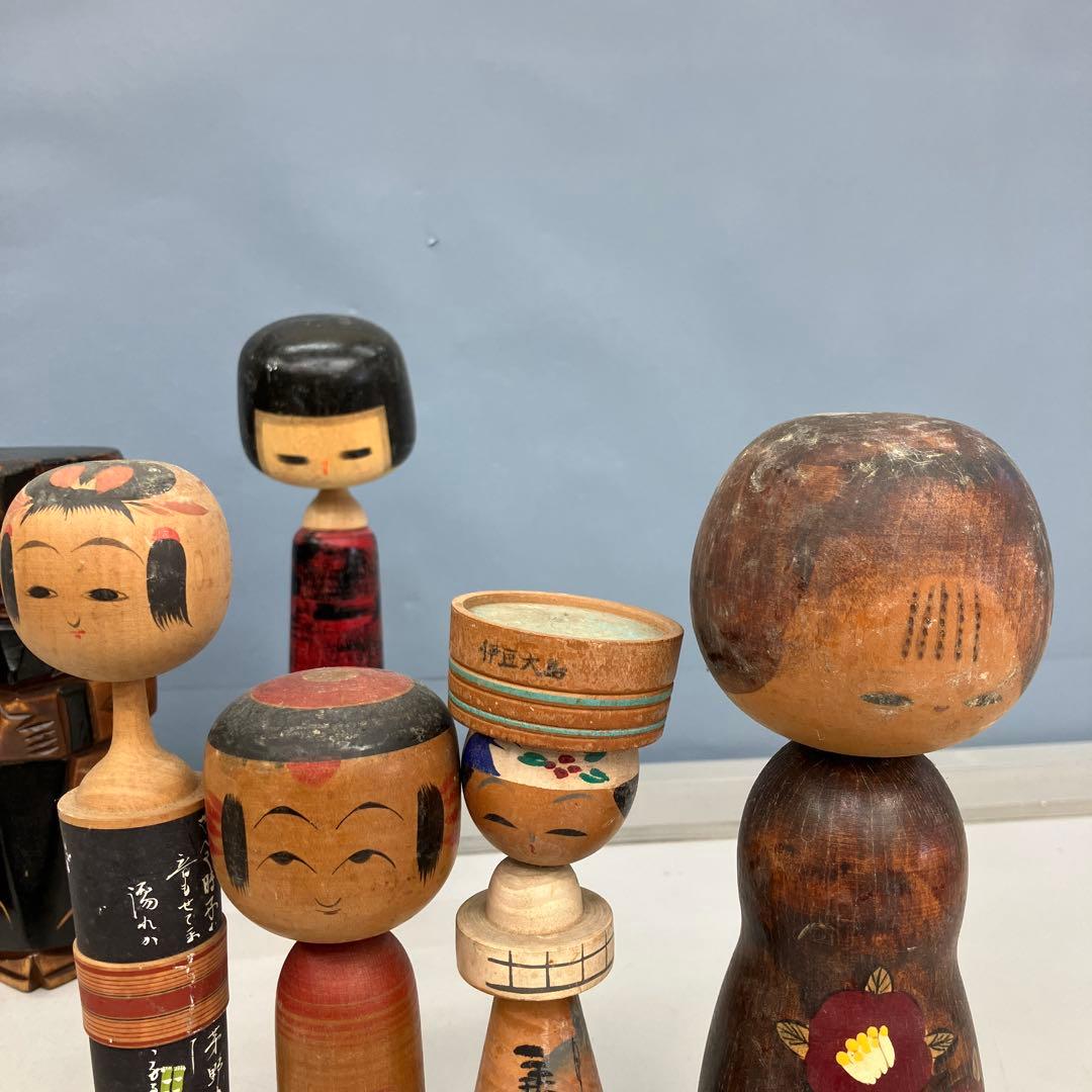 D-3 創作こけし まとめ売り セット 伝統工芸品 郷土玩具 昭和レトロ 民芸品