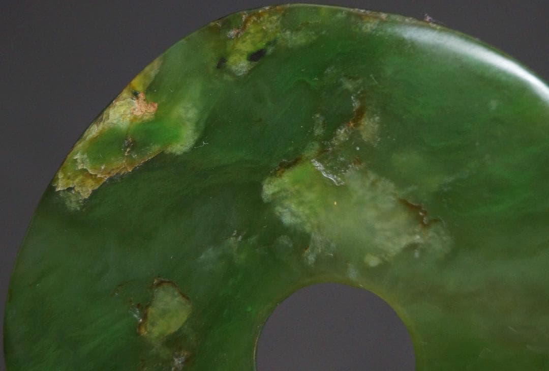 古玉 和田玉(ホータン) 和田青玉 文字彫り 根付 緒締玉 玉佩 提げ物 装飾品