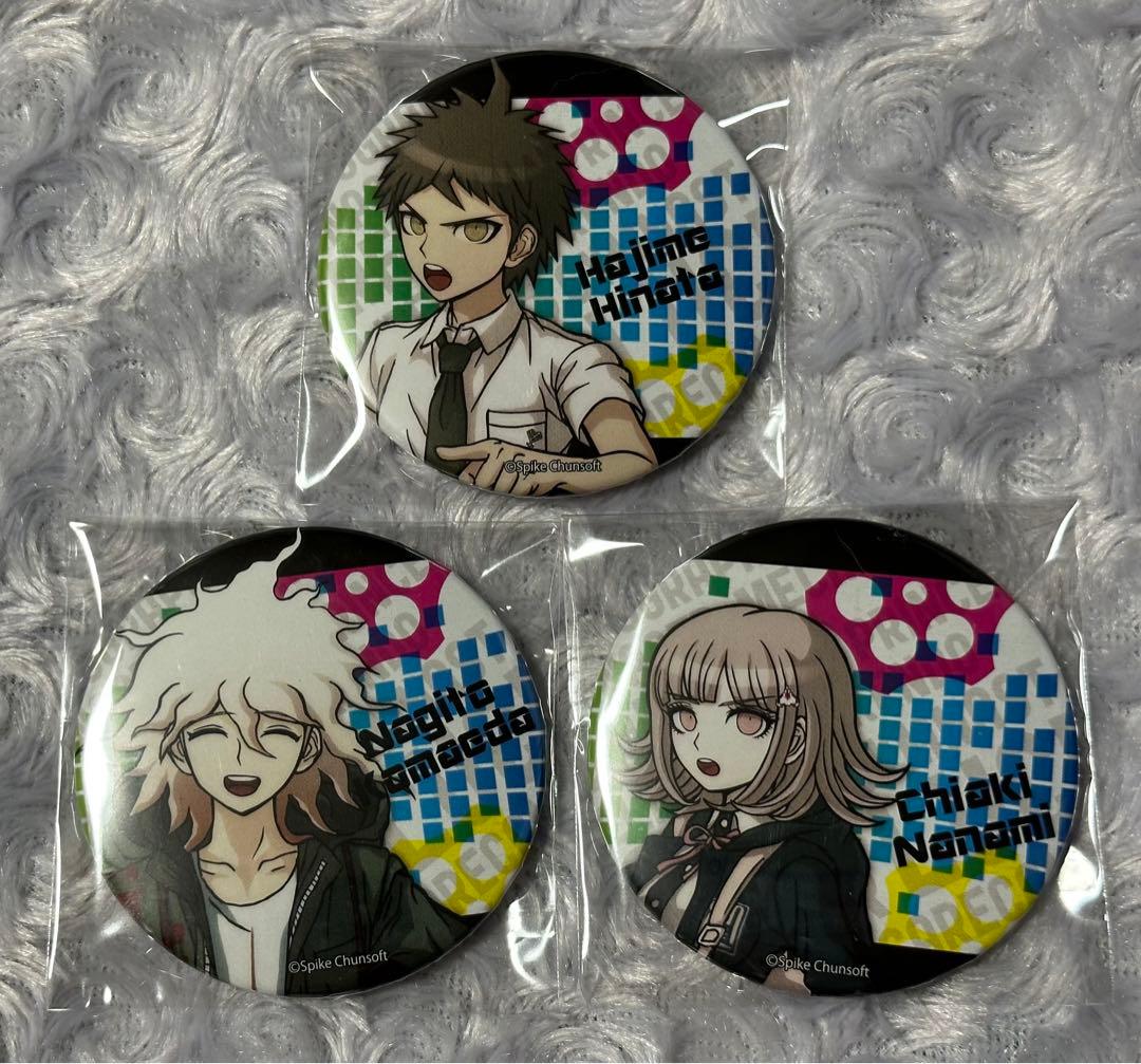 ダンガンロンパ 紀伊國屋 缶バッジ 日向 七海 狛枝