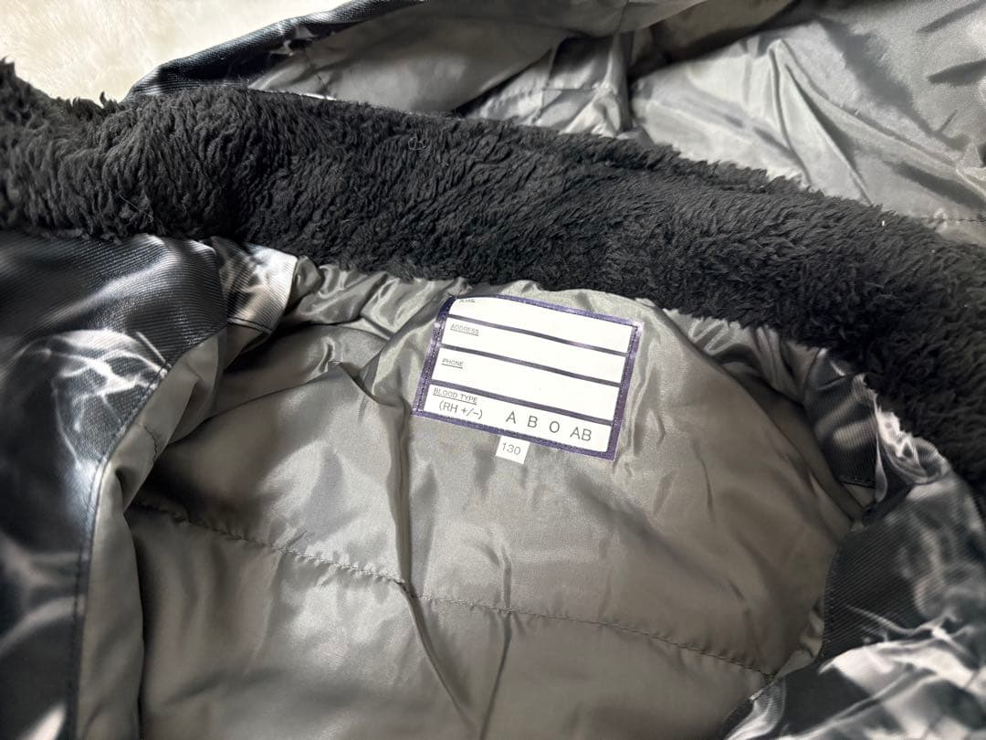 子ども用スノボスキーウェア130、手袋、the northfaceニット帽セット