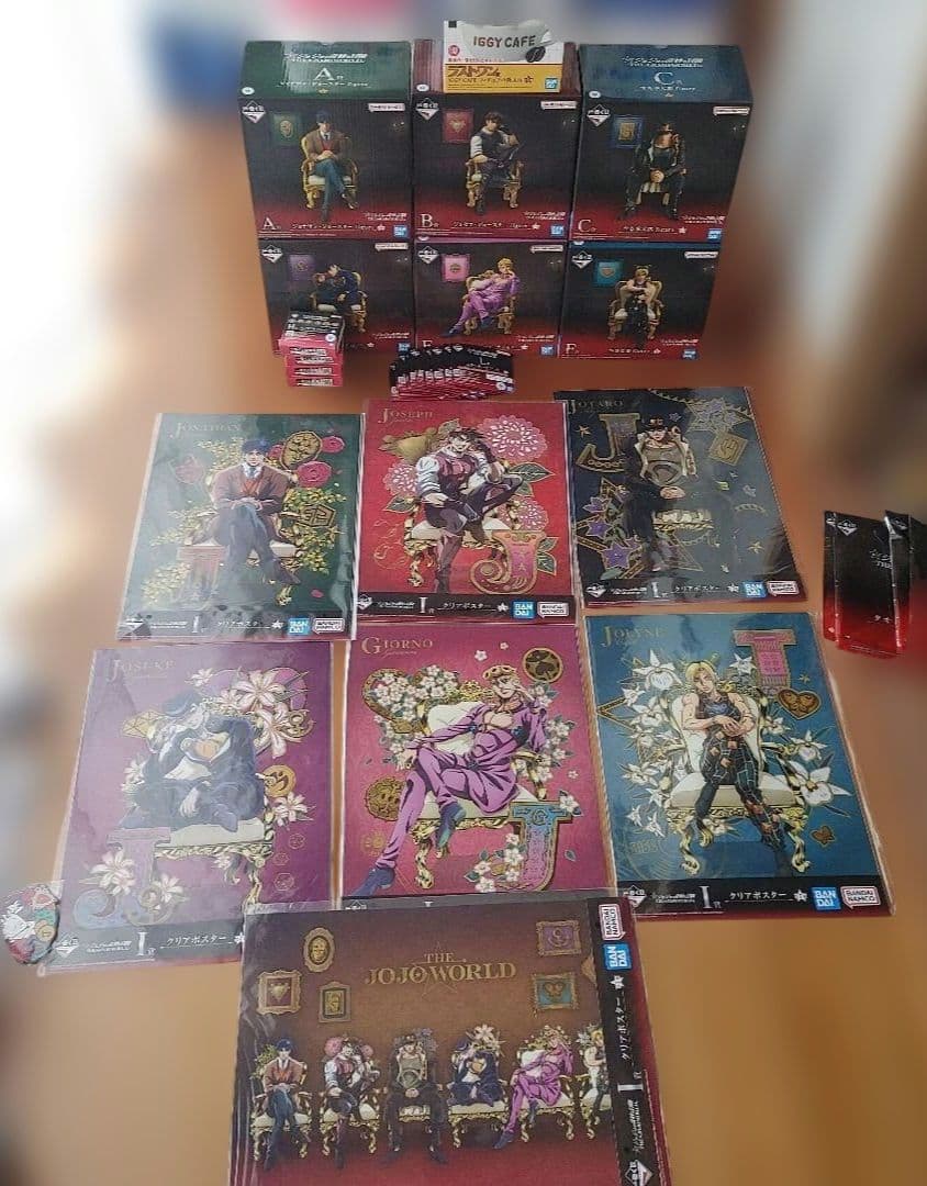 ジョジョの奇妙な冒険 一番くじ ジョジョワールド　上位賞コンプセット　おまけ付