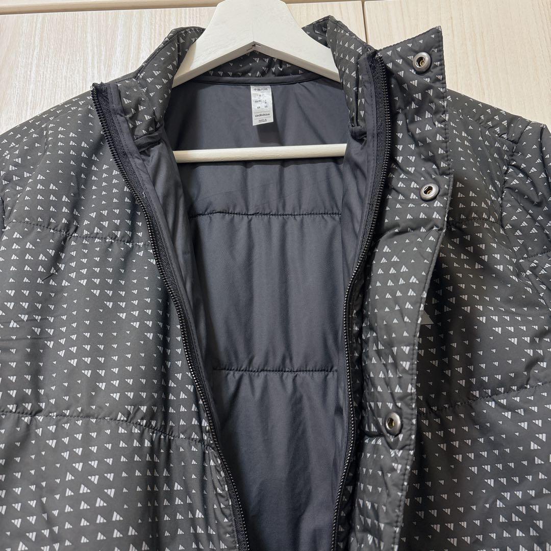 美品　adidas ゴルフウェア　中綿入りナイロンジャケット　アディダス
