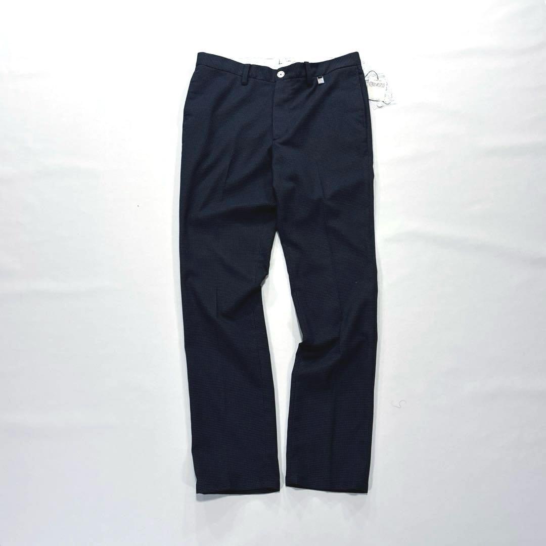 トラヴィスマシュー　ロングパンツ　31 L〜LL程度　ネイビー　総柄　千鳥格子