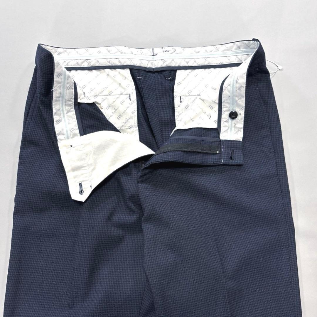 トラヴィスマシュー　ロングパンツ　31 L〜LL程度　ネイビー　総柄　千鳥格子