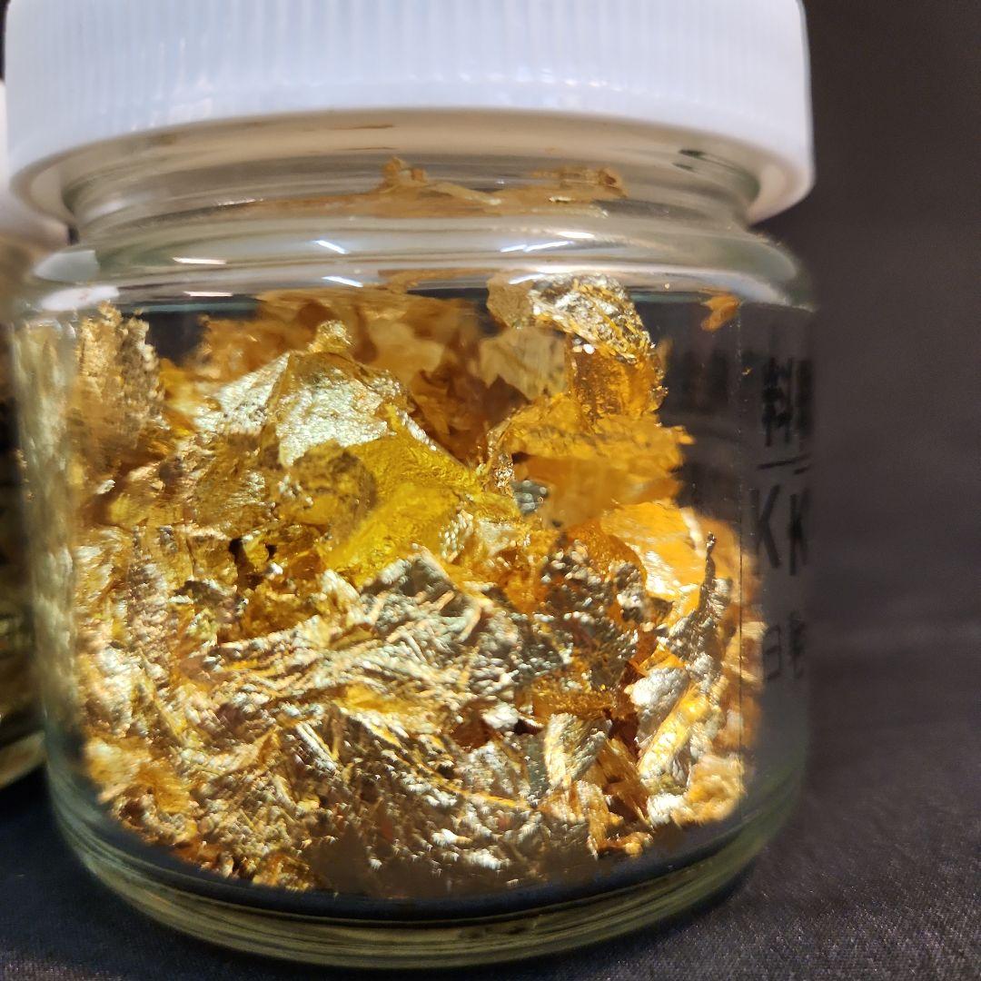 純金箔 K-1 料理用　新品１本　おまけ半分くらい１本
