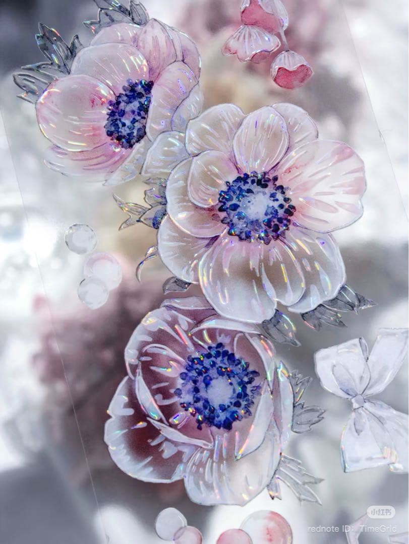 时间格子《绯云摇梦》海外マスキングテープ　マステ 【2388】